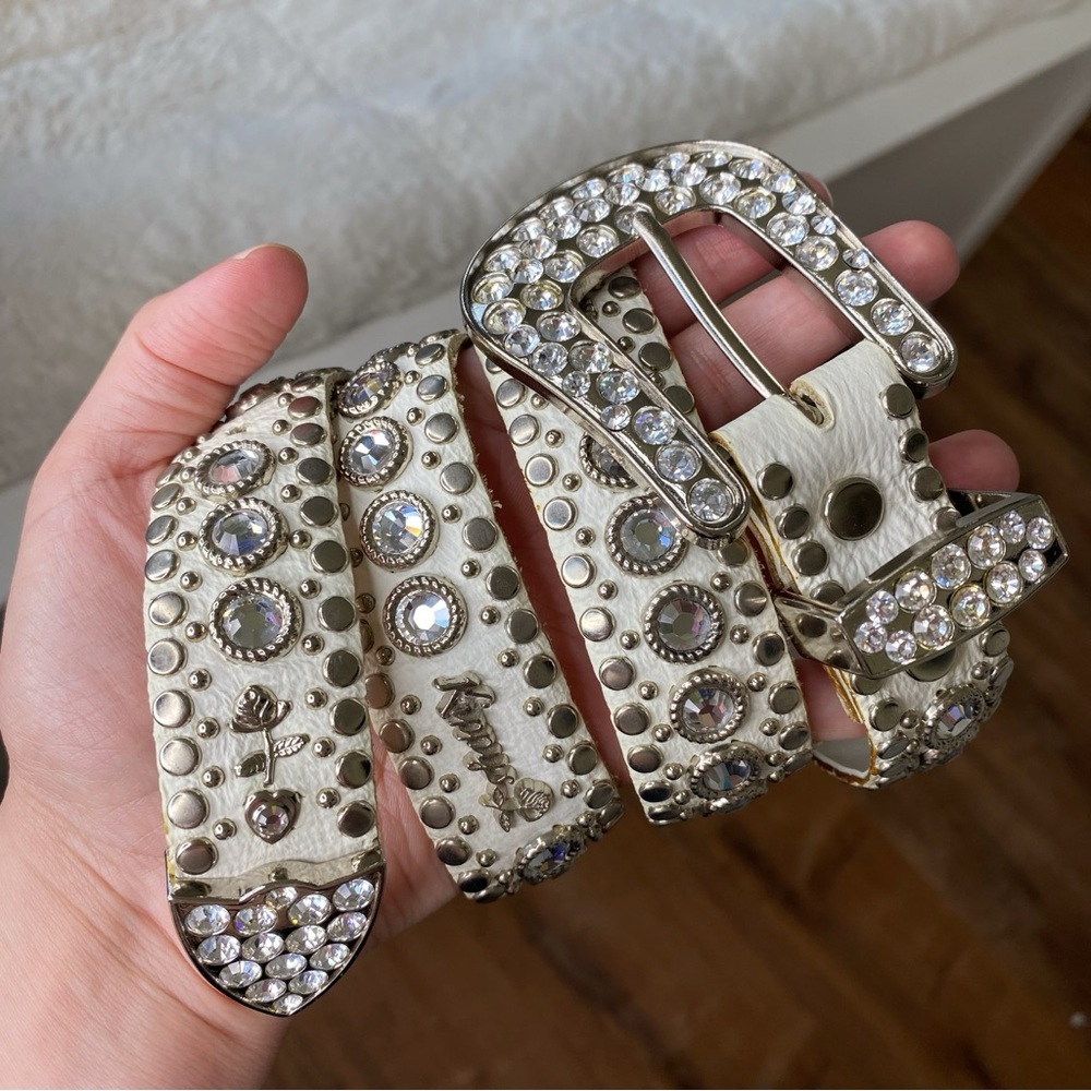 Kippys Swarovski Crystal leather belt.